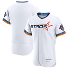 Houston Astros Blank Player White CONTON City Connect Limited Elite Home Stitched Jerseys