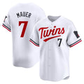 Minnesota Twins #7 Joe Mauer Player White CONTONHome Limited Stitched Jerseys