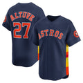 Houston Astros #27 Jose Altuve Navy CONTON Alternate Limited Player Jersey
