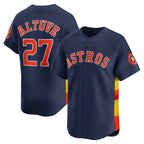 Houston Astros #27 Jose Altuve Navy CONTON Alternate Limited Player Jersey