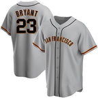 San Francisco Giants #23 Kris Bryant Gray CONTON Cool Base Jersey