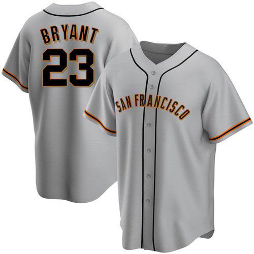 San Francisco Giants #23 Kris Bryant Gray CONTON Cool Base Jersey