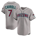 Arizona Diamondbacks #7 Corbin Carroll Player Gray CONTON Road Limited Home Game Stitched Jerseys