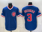Chicago Cubs #3 Alex Bregman Royal CONTON 150th Anniversary Throwback Vapor Limited Stitched Jersey