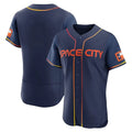 Houston Astros Blank Player Navy CONTON City Connect Limited Elite Home Stitched Jerseys