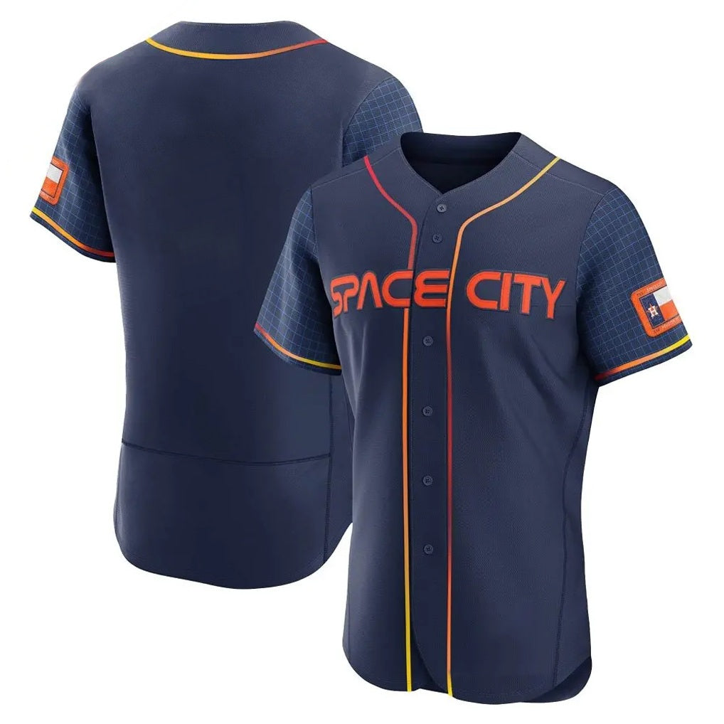 Houston Astros Blank Player Navy CONTON City Connect Limited Elite Home Stitched Jerseys