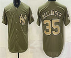 New York Yankees #35 Cody Bellinger Olive CONTON 2026 Armed Forces Day Jersey