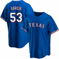 Texas Rangers #53 Adolis Garcia Blue CONTON Cool Base Stitched Jersey
