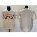Houston Astros Blank Cream CONTON Throwback Cooperstown Collection Limited Stitched Jersey
