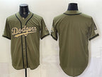 Los Angeles Dodgers Blank Olive CONTON 2026 Armed Forces Day Stitched Jersey 2