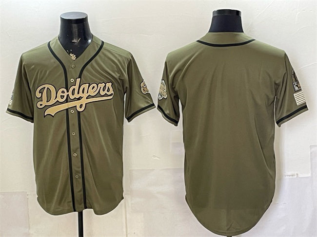 Los Angeles Dodgers Blank Olive CONTON 2026 Armed Forces Day Stitched Jersey 2