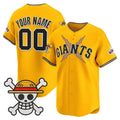 Custom San Francisco Giants x One Piece Gold CONTON Vapor Premier Limited Jersey - Stitched