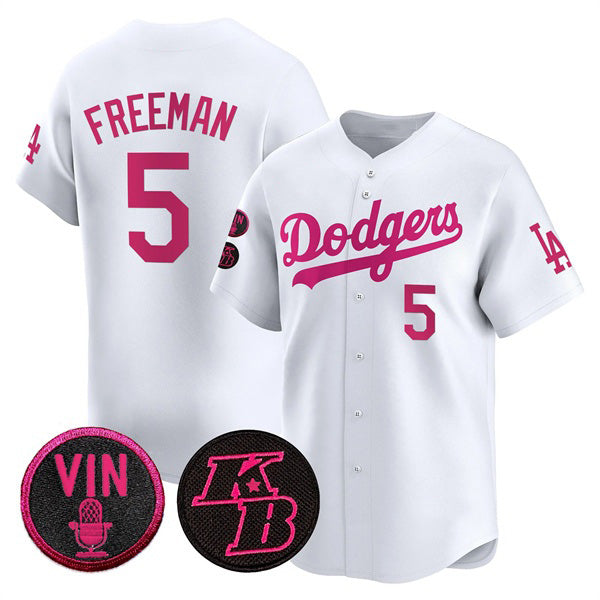Los Angeles Dodgers #5 Freddie Freeman White CONTON 2026 Mother¡¯s Day Vapor Premier Limited Stitched Jersey
