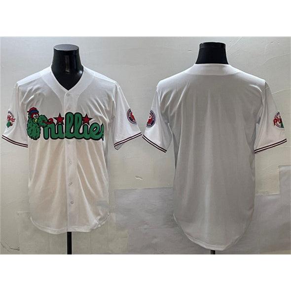 Philadelphia Phillies Blank White CONTON Phanatic Limited Stitched Jersey 2