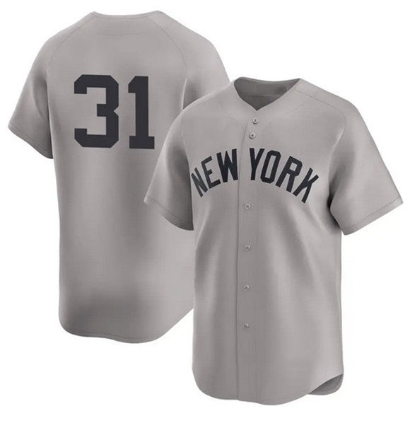 New York Yankees #31 Cam Schlittler Gray CONTON 2026 Road Limited Stitched Jersey 2