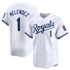 Kansas City Royals #1 MJ Melendez White CONTON 2024 Home Limited Stitched Jersey