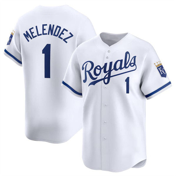 Kansas City Royals #1 MJ Melendez White CONTON 2024 Home Limited Stitched Jersey