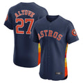 Houston Astros #27 Jose Altuve Player Navy CONTON Limited Elite Home Stitched Jerseys