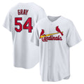St. Louis Cardinals #54 Sonny Gray White CONTON Home Replica Jersey