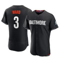 Baltimore Orioles #3 Taylor Ward Player Black CONTON City Connect Limited Elite Home Game Stitched Jerseys