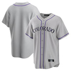Colorado Rockies Blank Player Gray CONTON Game Home Stitched Jerseys