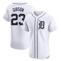 Detroit Tigers #23 Kirk Gibson Player White CONTON Limited Elite Home Stitched Jerseys