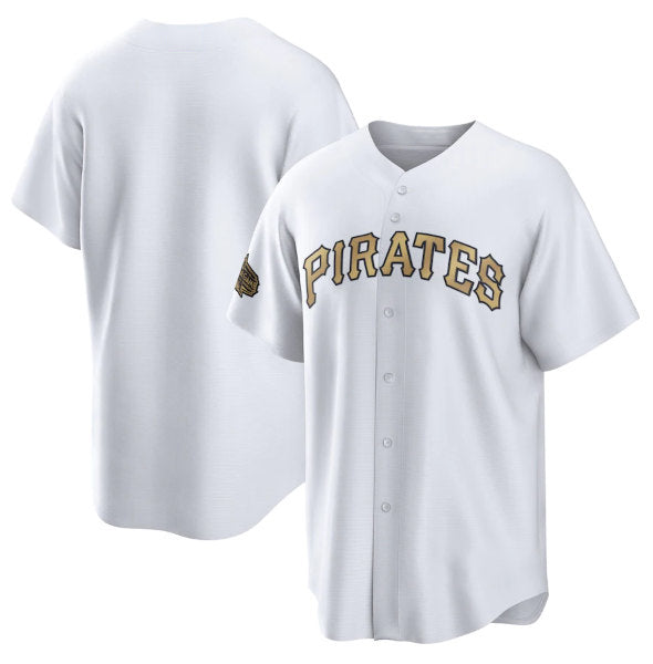Pittsburgh Pirates Blank White CONTON 2022 All-Star Cool Base Stitched Jersey