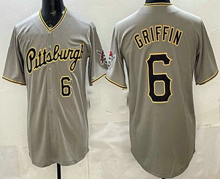Pittsburgh Pirates #6 Konnor Griffin Grey CONTON Limited Jersey