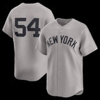 New York Yankees #54 Max Fried Gray CONTON Road Limited Player Jersey 2