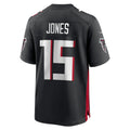 A.Falcons #15 Emory Jones Black CONTON Team Game Jersey