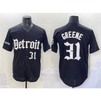 Detroit Tigers #31 Riley Greene Black CONTON 'Motor Gothic Edition' Vapor Premier Limited Stitched Jersey