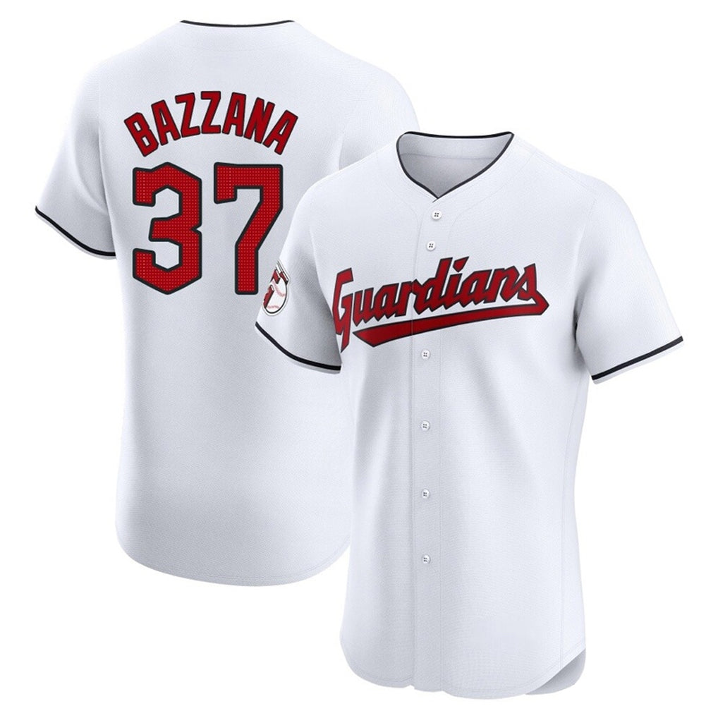 Cleveland Guardians #37 Travis Bazzana Player White CONTON Limited Elite Home Stitched Jerseys