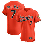 Baltimore Orioles #7 Jackson Holliday Player Orange CONTON Limited Elite Home Game Stitched Jerseys