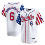 Baltimore Orioles #6 Ryan Mountcastle Player White CONTON Independence Day Vapor Premier Home Game Stitched Jerseys
