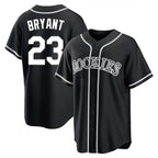 Colorado Rockies #23 Kris Bryant Player Black CONTON Fashion Out Home Game Stitched Jerseys