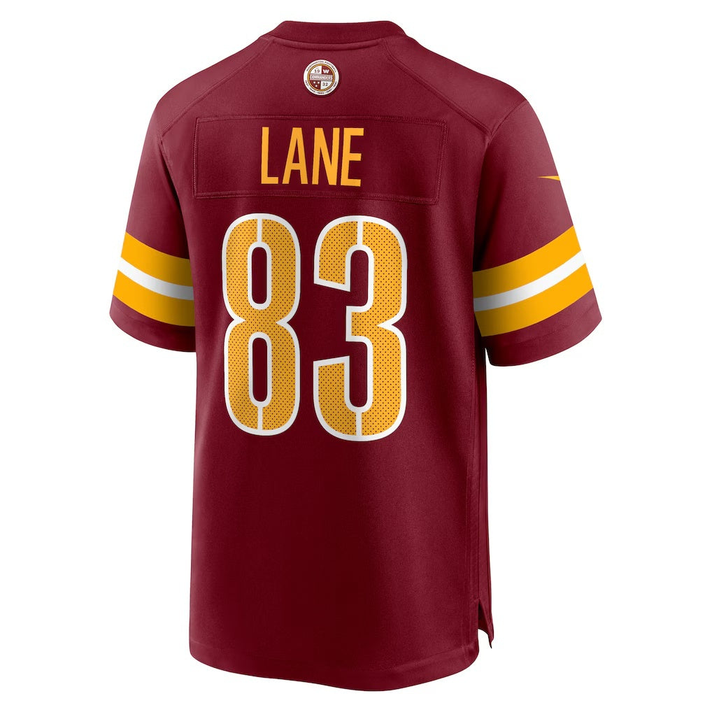 W.Commanders #83 Jaylin Lane Burgundy CONTON Team Game Jersey