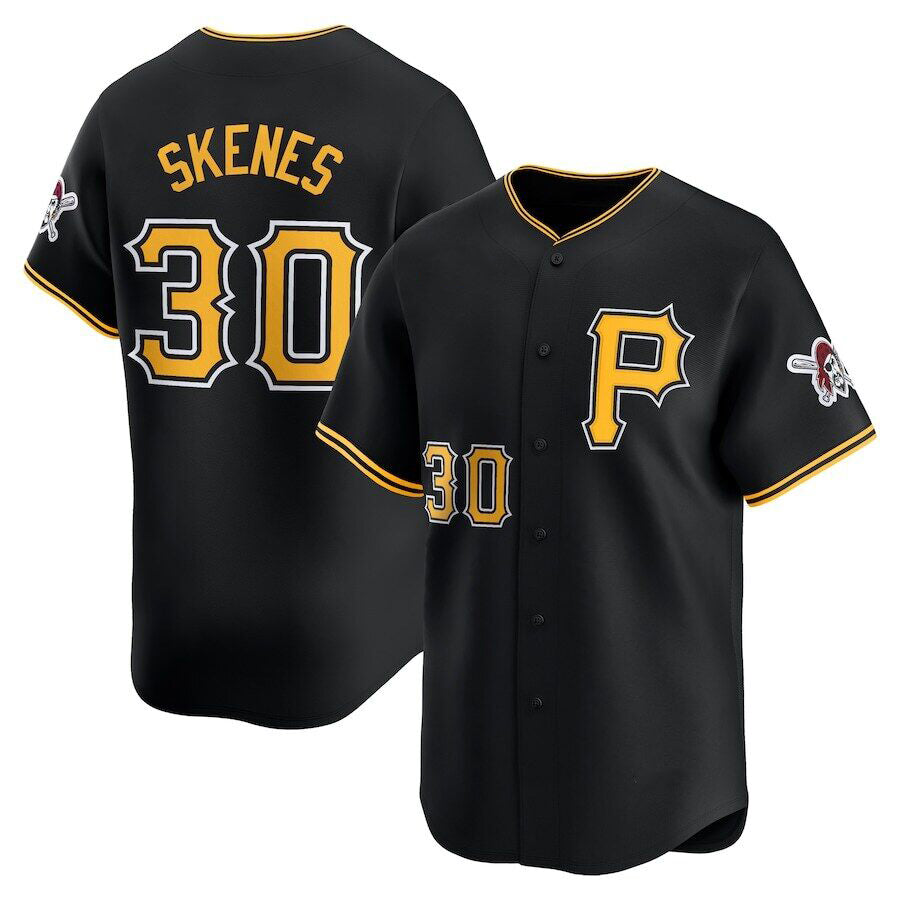 Pittsburgh Pirates #30 Paul Skenes Black CONTON Alt Limited Jersey