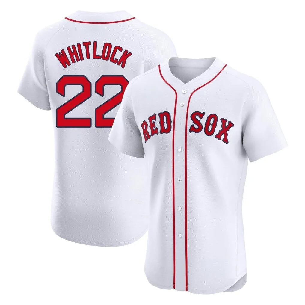Boston Red Sox #22 Garrett Whitlock Player White CONTON Limited Elite Home Game Stitched Jerseys1