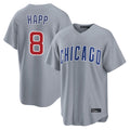 Chicago Cubs #8 Ian Happ Player Gray CONTON Home Game Stitched Jerseys