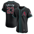 Arizona Diamondbacks #23 Zac Gallen Player Black CONTON Limited Elite Home Game Stitched Jerseys