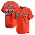 Houston Astros #27 Jose Altuve Orange CONTON Alternate Limited Player Jersey