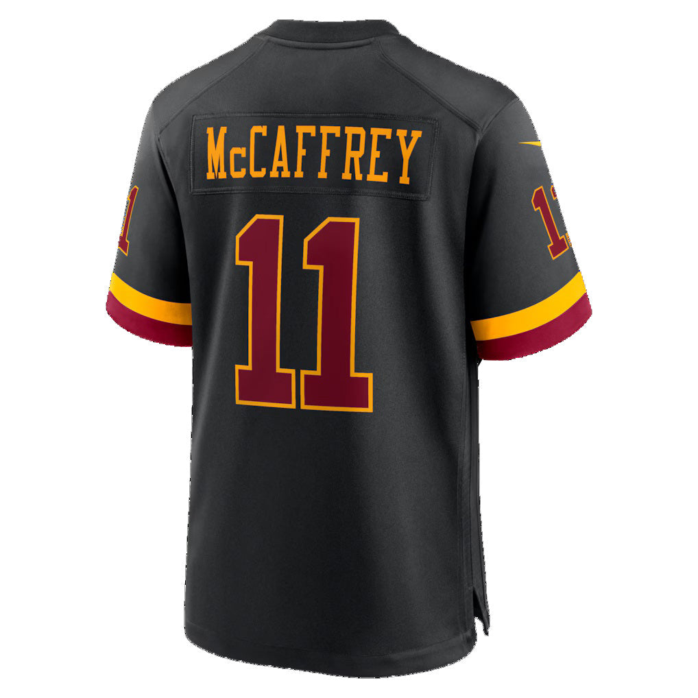 W.Commanders #11 Luke McCaffrey Black CONTON Hail Raiser Alternate Game Jersey