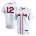 Boston Red Sox #12 Connor Wong Player White CONTON Limited Home Game Stitched Jerseys1