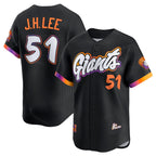 San Francisco Giants #51 Jung Hoo Lee Black CONTON Anthracite 2025 City Connect Limited Stitched Jersey