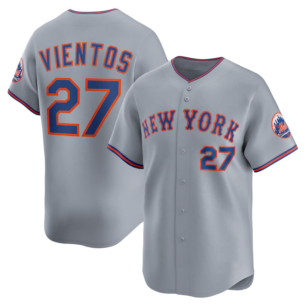 New York Mets #27 Mark Vientos Gray CONTON All-Star Limited Jersey