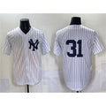 New York Yankees #31 Ichiro Suzuki White CONTON Cool Base Limited Stitched Jersey