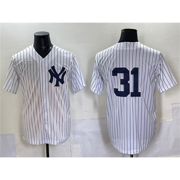 New York Yankees #31 Ichiro Suzuki White CONTON Cool Base Limited Stitched Jersey