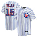 Chicago Cubs #15 Carson Kelly Player White CONTON Game Home Stitched Jerseys