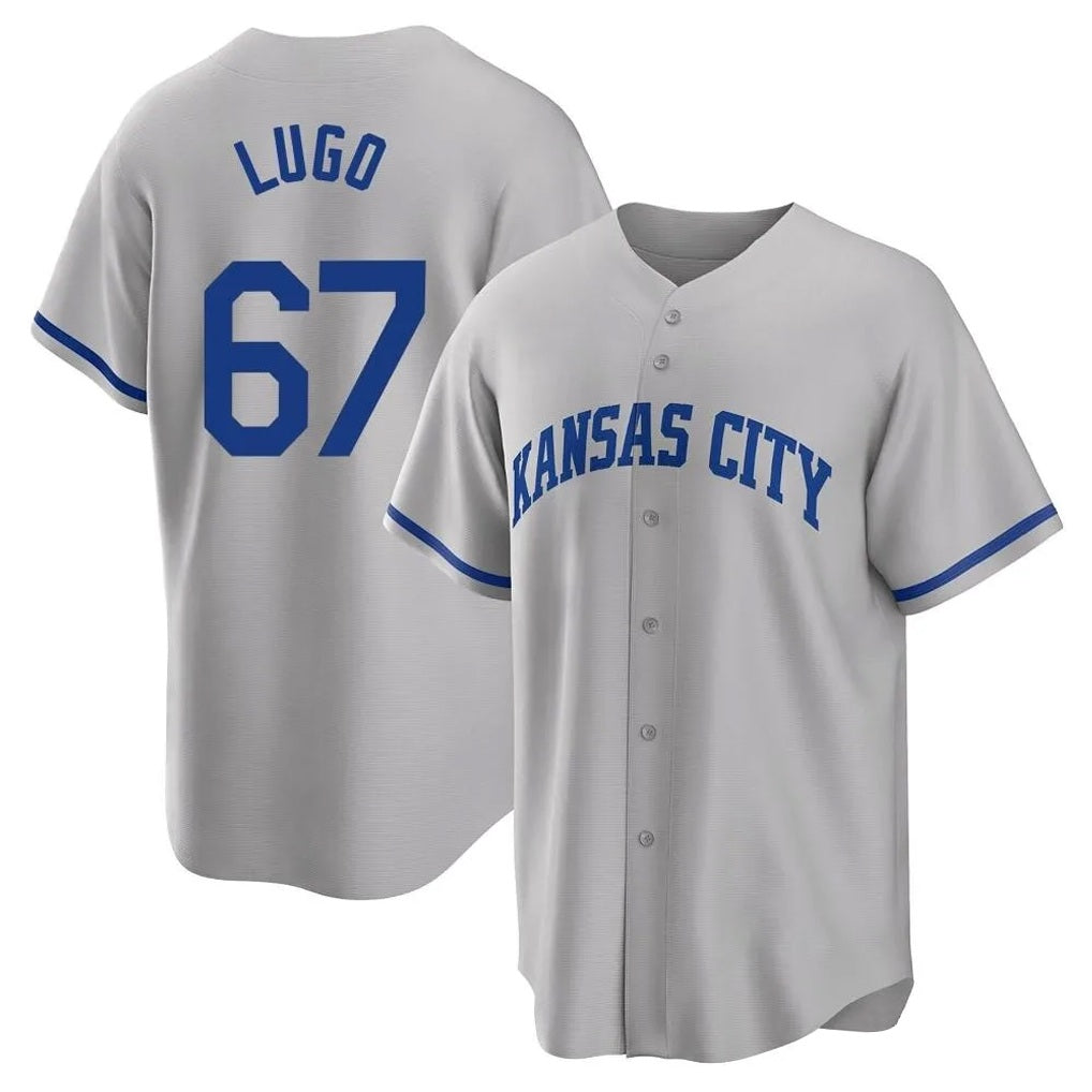 Kansas City Royals #67 Seth Lugo Player Gray CONTON Game Home Stitched Jerseys
