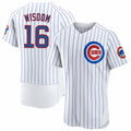 Chicago Cubs #16 Patrick Wisdom White CONTON Flex Base Stitched Jersey